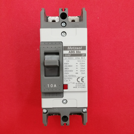 MCCB LS 2P 10A 25kA ( ABS32c )